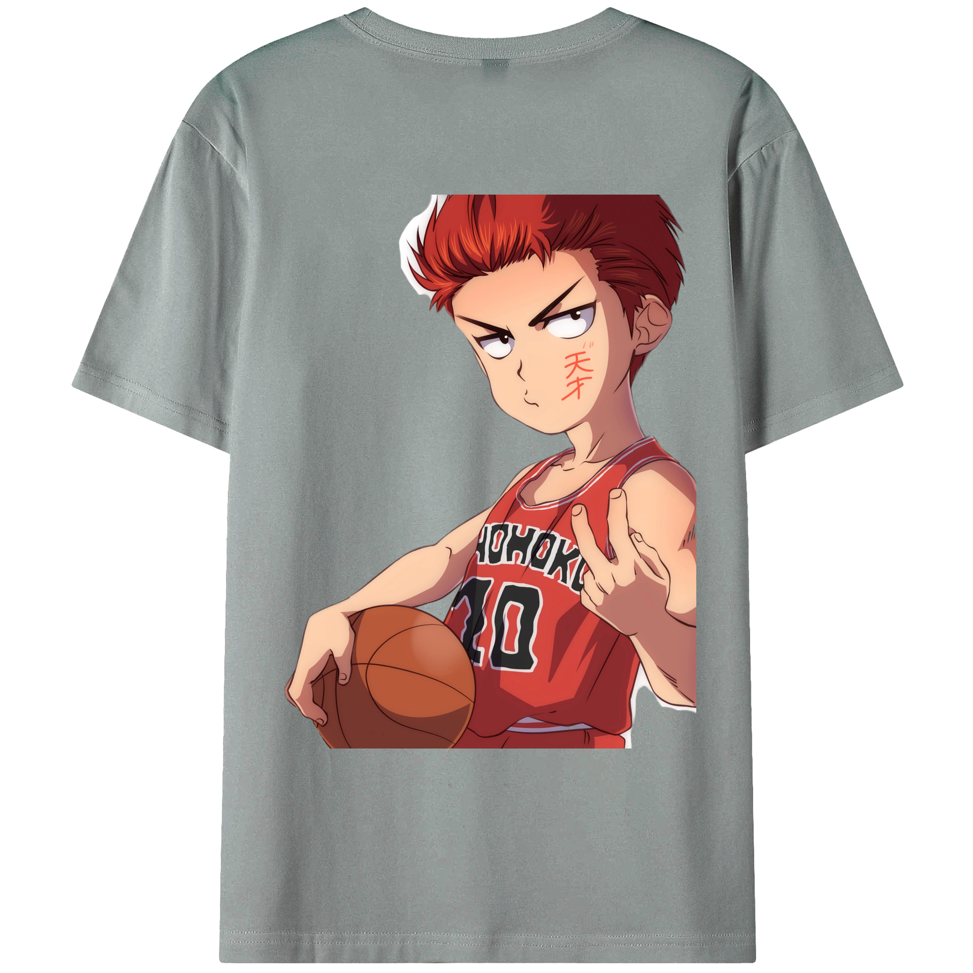 （画像用） SLAM DUNK／スラムダンク 綿100％ メンズ半袖Tシャツ（バックプリント） 通気性
